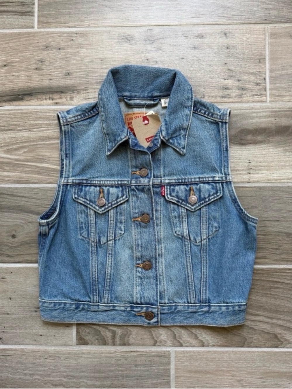 Levi's Light Blue Denim Vest for Kids